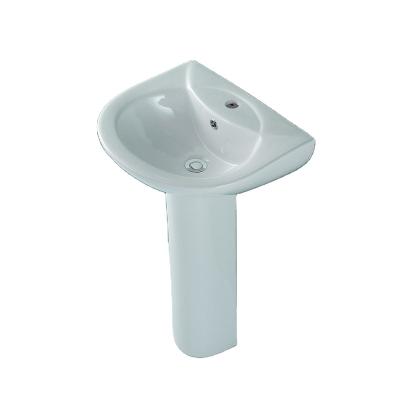 China Modern Ceramic Toilet Basin With Low Price Laundry Sink Sanitary Vessel Rectangular Low Price Pedestal Hand Sink for sale