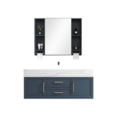 China WDSI Durable Heat Resistant Aluminum Bathroom Furniture Vanity Cabinet With Mirror Bathroom Cabinet for sale