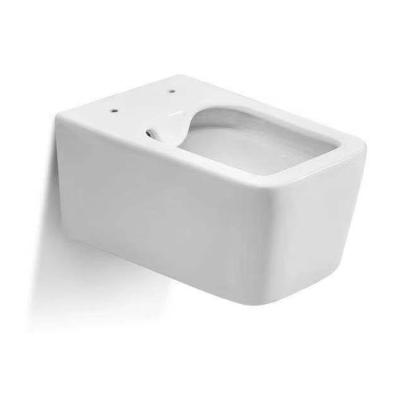 China Double-Flow WDSI Washdown Toilet Made In China Bathroom Toilet Ceramic Round Wall Hung Toilet for sale