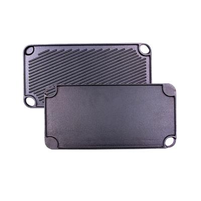 China General Use for Pan Cast Iron Rectangle Double Gas BBQ Grill and Induction Cooker Use Pre-Season Griddle for sale