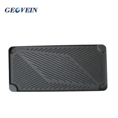 China Factory Supply Sustainable Two Burner Cast Iron Flat Griddle Pan Meat Fried For Cooking With Two Handles for sale