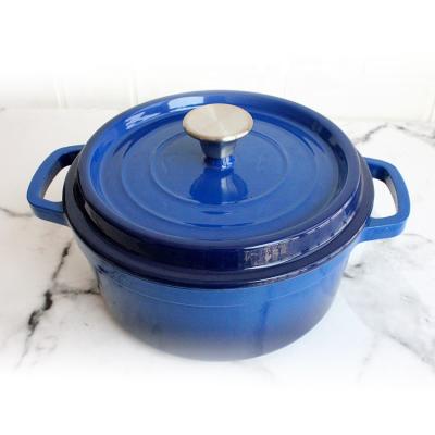 China Factory Price Viable 6 Quart Enameled Cast Iron Dutch Oven Cast Iron Casserole Pot for sale