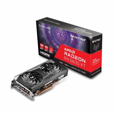 중국 Desktop Graphics Workstation Cards AMD Radeon RX6600XT Nitro+ 8G Memory PCIE 4.0 GPU Fast Shipping 판매용