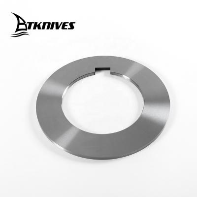 China Metallurgy Industry Custom High Hardness Metal Sheet Cutting Industrial Slitter Rotary Blade Round Circular Slitting Blade for sale