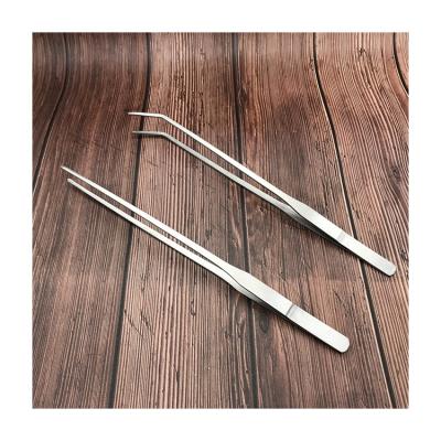 China Aquascaping plant viable tools of 27cm straight or curve tweezers. Home tweezers for taking things for sale