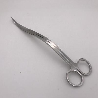 China 24CM long stainless steel viable aquarium wave scissors. Aquarium cleaning aquascaping tools. Aquarium scissors. for sale