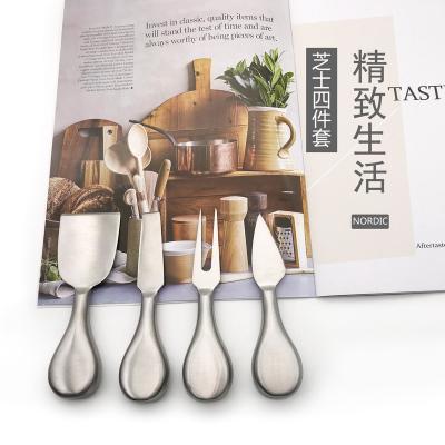 China Viable Stainless Steel Cheese Cutter Mini Cheese Knife Set for sale