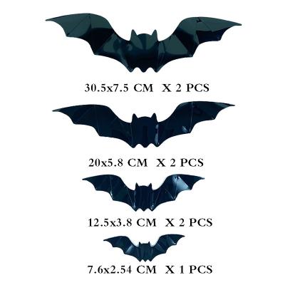 China Factory Direct Sales Halloween 3D Tough Bats Sticker Kids Wall Decor Wallpaper Sticker Home Decoration for sale