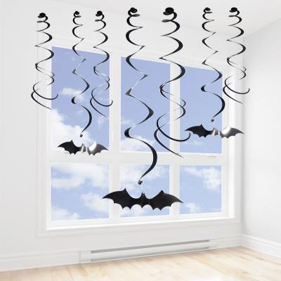 China Hanging PET Swirls Bats Party Decorations Hanging Swirl Accessories For Kids 2021 for sale