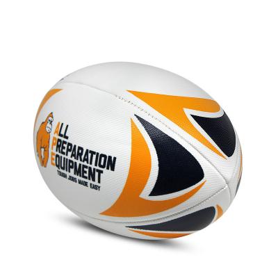 China PVC leather+EVA+Fabric Good Quality Rugby Ball Latest Promotional Size 5 For Game for sale