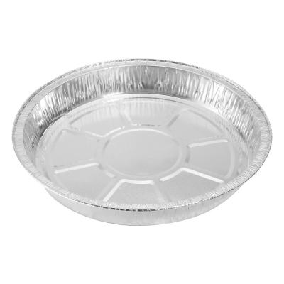 China Foil Pizza Pan Disposable Food Baking Takeaway Wrap Around Foil Dish for sale