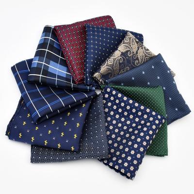 China Polyester Tie Set Mens Pocket Squares Mens Handkerchief for sale