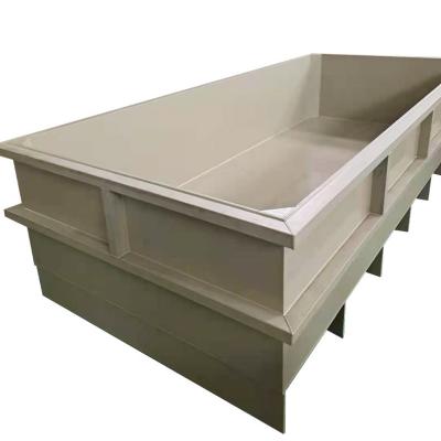 China Hotels Food Grade Aquaponics Rectangular Plastic Fish Tub Tank For Aquaculture for sale