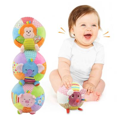 China 2018 Plush Stuffed Toys Released 12 Kinds Of Baby Toy Sound Ball for sale