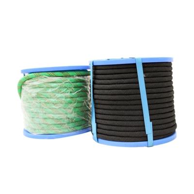 China Good Wear Resistance Polyester Fiber Poly Double Braided Outdoor Rock Safety Safety Climbing Rope for sale