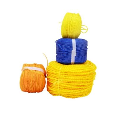 China Factory direct sale durable waterproof pe packing rope color twine diameter from 4 to 40mm for sale