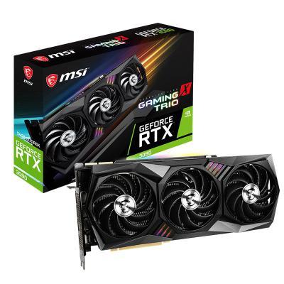 China Desktop Original in MSI GeForce RTX 3090 24GB GDDR6X GAME X TRIO 24G Graphics Card RTX 3090 Running Video Card for sale