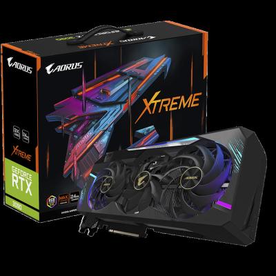 China Wholesale GIGAOCTE AORUS GeForce RTX 3090 XTREME WATERFORCE GDDR6X 6 GPU WB 24G Gaming Graphics Card Video Cards Outputs for sale