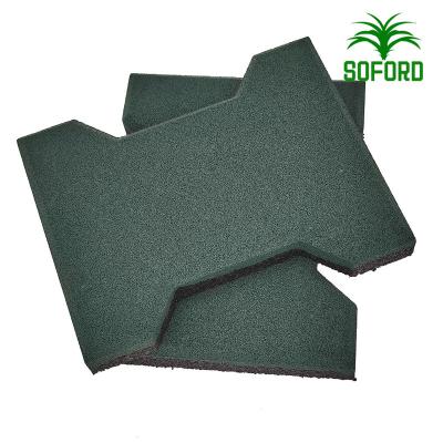 China Modern High quality playground rubber paver tiles flooring for sale