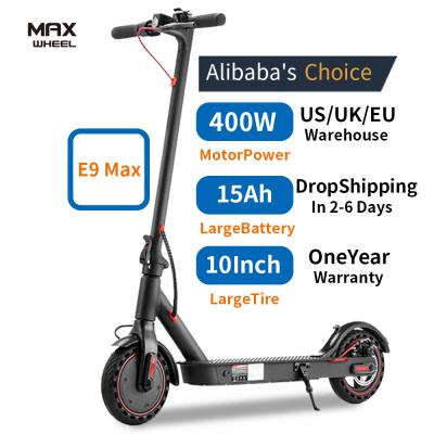 China E9 Max Low Price Good Quality Unisex Foldable Waterproof Electric Scooters For Adults City Tour Cheap Customizable E-scooters for sale