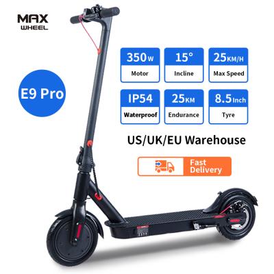 China E9Pro Unisex Pneumatic/Foldable Mobility Scooters 350w Light E Electric Scooters Fast Speed ​​Motor Solid Tires For Adults for sale