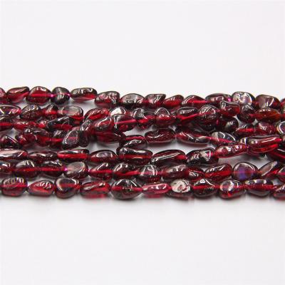 China For DIY Jewelry Making Beads Wholesale Suppliers Loose Bead , Natural Stone Garnet Nugget Beads For Jewelry Making 6-8mm for sale