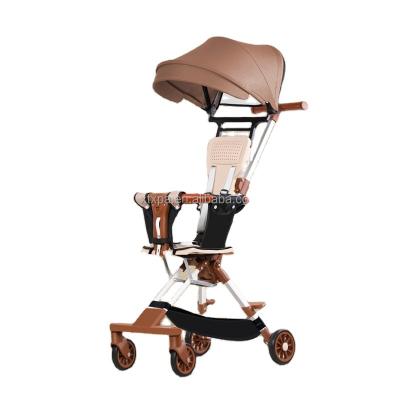 China PP high landscape hotmom luxury PU leather baby stroller,European standard,infant folding pram carts stroller for sale