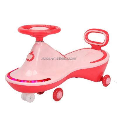 China PP Twist Car Upgrade Walker Children's Music Swing Car Kids Electric Baby Swing Car with Shiny Wheels for sale