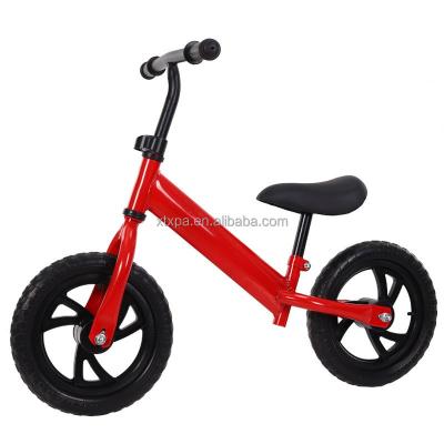 China High Carbon Steel Black Children's Balancing Car No Pedal Bike 2-3-6 Year Old Baby Non-Inflatable Foam Wheel for sale