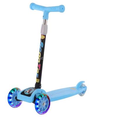 China High Carbon Steel Boys Girls Gift Kids Handlebar Kick 3Wheels Foldable Scooter Children, China Height Adjustable Children's Foot Kick Scooters Kids for sale