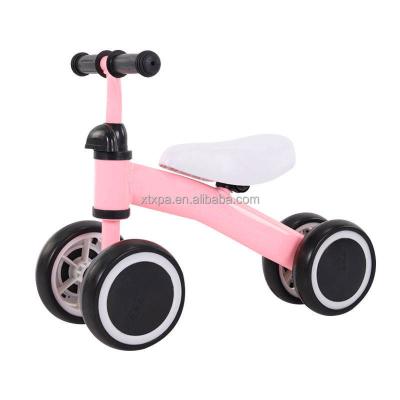 China Hot Sale Raw PP Packing Materials 1-3 Years Old Kids Gift Learning Mini 4 Ride Scooter Bike Children Baby Wheels Balance Pedal Toy Four Wheel Bike for sale