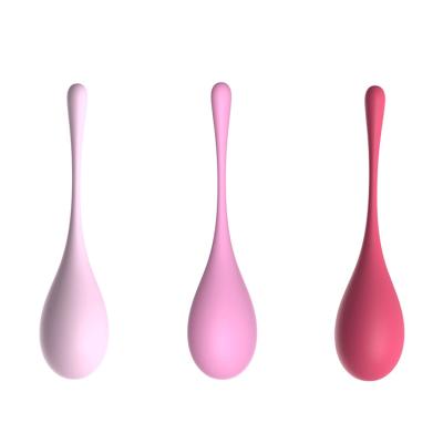 China Exercise Vagina and Make It Tighter Medical Silicone Vagina Kegel Ball Set for Female Kegel Vaginal Trainer Weight Balls for Women 3pcs Kegel Ben Wa Exercise Tools for sale