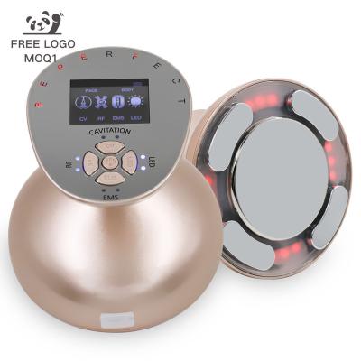 China Peronal Logo Ultrasound Cavitation Slimmin Mini Leg Belly Burner Anti-Puffiness Fat Sculpting Massager Fat and Cellulite Remover Machine for sale