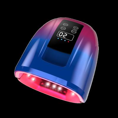 China 2022 Cordless Pro Purple Cure 96w LED Gradient LED Nail Lamp Rechargeable With Private Label For Nail Salon PD-SN475G for sale