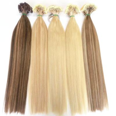 China Wholesale High Quality Straight 6D Hair Tips Double Cuticle Pulled Lined Russian 100% Virgin Hair Extensions for sale