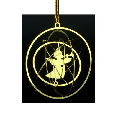 China Stainless stee personalize custom stainless stee / 3D Brass Pendant Hanging Decoration Angel Christmas Tree Hanging Ornaments for sale