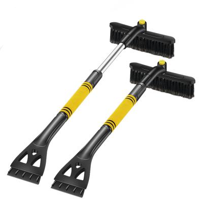 China Retractable Clean Ice Brush Scraper Removal Snobroom Snowbrush Shovel Ice Scraper Car Vehicle Car Ice Shovel Snow Brush Clean Ice for sale