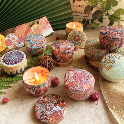 China Home Decorating Free Sample Organic Soy Wax Birthdays Scented Candle With Dried Flowers for sale