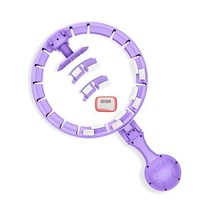 China Weighted ABS smart detachable adjustable led hoolahoop fitness massage light adults kids hoola ring circles for sale