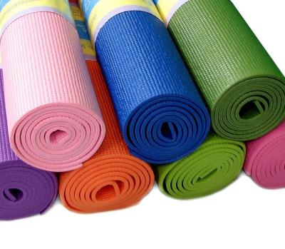 China Yoga Erercise Stretching Yoga Mat PVC Eco-Friendly Organic Custom Foldable Yoga Mat One Products Fitness Anti Slip 4mm for sale