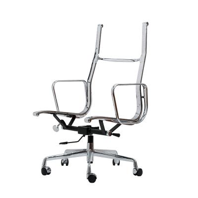 China Regular Glossy Aluminum Alloy Office Furniture Components High Back Unfinished Metal Chair Frames for sale