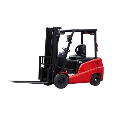 China Building Material Shops Good Quality JG Electric Forklift 2 Ton Full Four Wheels Large Lifting Up To 3m for sale