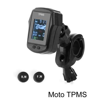 China Motorcycle TPMS External Sensors Mot008 Wireless Waterproof Electric Alarm Monitoring System Tire Pressure Monitor Bike Motorbike Motos for sale