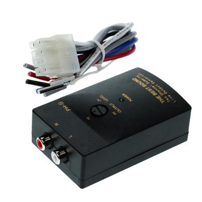 China 50W 1A Car Part RCA Audio Speaker High To Low Level Output Converter Adapter Refit Retrofitting Bass Effect Box Electronics Car 8.5cm x 5.2cm x 2.5cm for sale