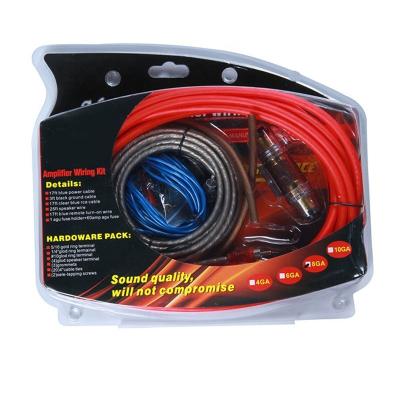 China 8GA 2000W Car Audio Wire Wiring Amplifier Subwoofer Speaker Harness Installation Kit Power Cable Wiring Amplifier CC008 for sale