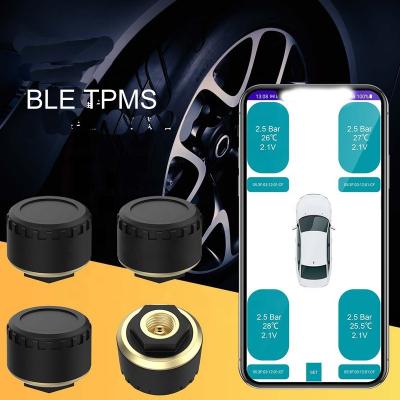 China 2 4 Sensors CORRECT For Motorcycle Bike BLE 5.0 Anti-theft Car Tire Pressure Sensor Build-in Sensor APP Mobile Display TPMS Android IOS A6 for sale