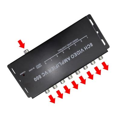 China Car Splitter AV Distributor 1-8 Way Video Integrated Amplifier 1-in-8-out Amplifier Multi Video Booster CVS08 for sale