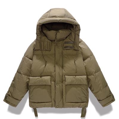 China 2023 New Windproof Winter 90/10 Brown True Color Down Jacket Best Outerwear Coat High Quality for sale