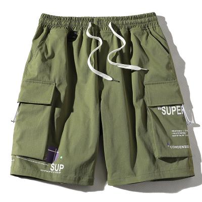 China 2023 Summer New QUICK DRY Japanese Cargo Boxer Shorts Men's Casual Loose Drawstring 5 Nickel Pants Fashion for sale