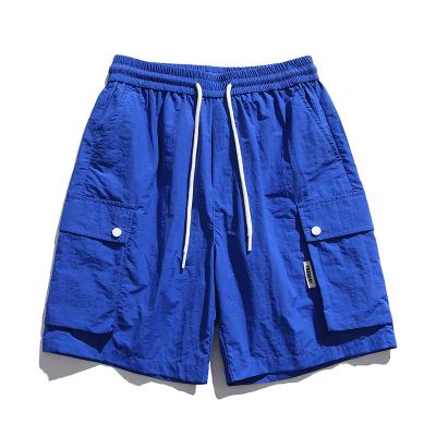 China Hot Blue QUICK DRY Casual Adjustable Elastic Waist Drawstring Slim Joggers Color Men's Shorts Slim Joggers for sale